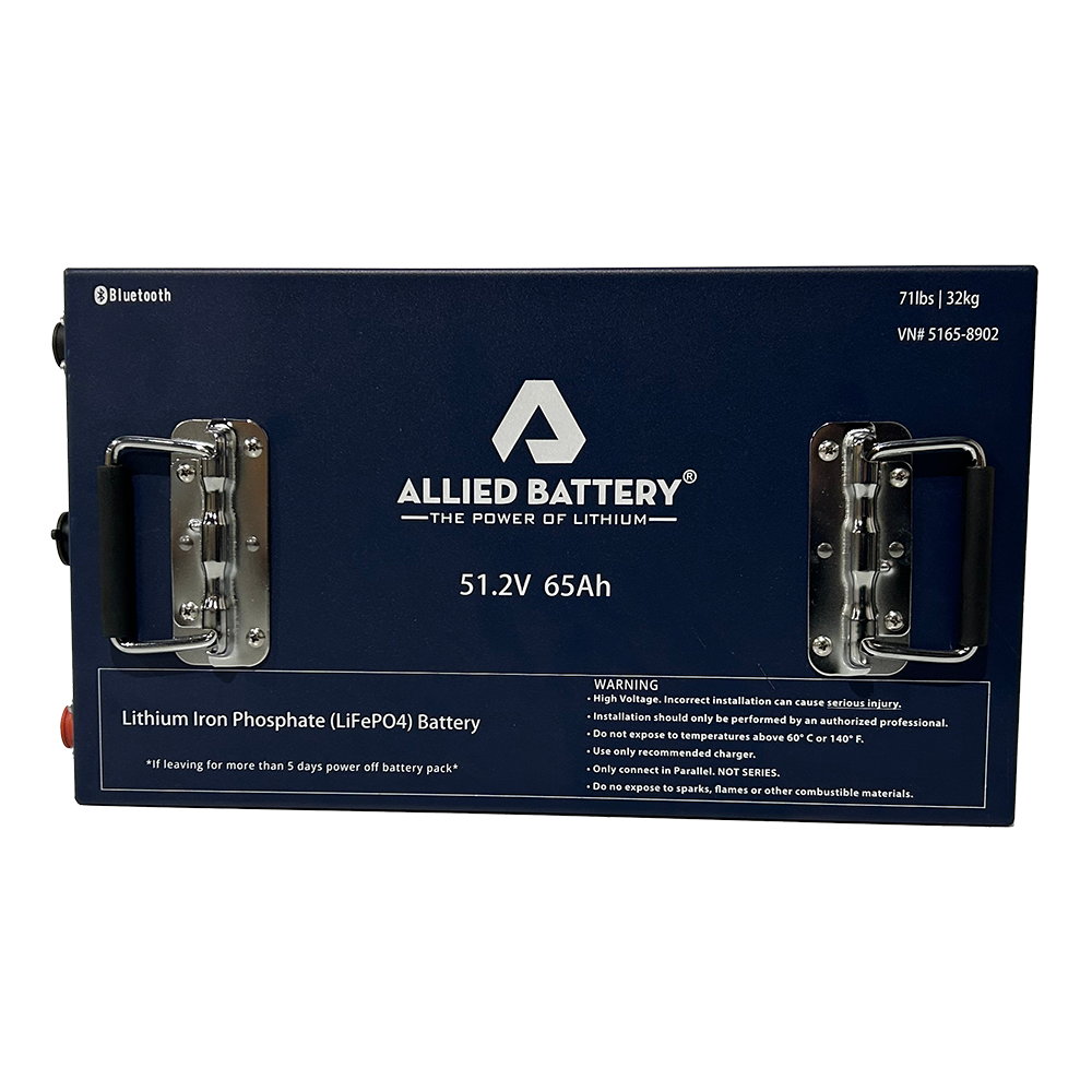 Allied 48V 65Ah Lithium Battery Bundle for Club Car Golf Carts