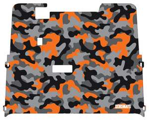 Dekomats Golf Cart Floor Mat - Orange Camo