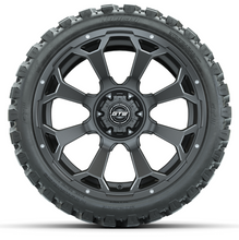 Load image into Gallery viewer, 15-Inch GTW Raven Matte Gray Wheels with 23&quot; GTW Nomad All-Terrain Tires (Set of 4)