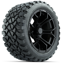 Load image into Gallery viewer, 14-Inch GTW Spyder Matte Black Wheels with 23x10-14 GTW Nomad All-Terrain Tires (Set of 4)