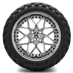 MODZ® 15-Inch Formula Chrome Wheels & 23-Inch Arisun X-Trail All-Terrain Tires Combo