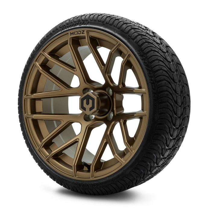 MODZ® 15-Inch Matrix Matte Bronze Wheels & 20.5-Inch Arisun Cruze Street Tires Combo