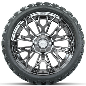 15-Inch GTW STELLAR Chrome Wheels with 23" GTW Nomad Off-Road Tires (Set of 4)