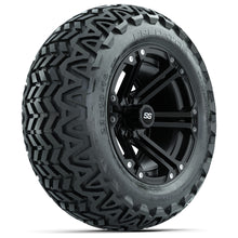 Load image into Gallery viewer, 14-inch GTW Matt Black Specter Wheels with 23&quot; GTW Predator All-Terrain Tires (Set of 4)