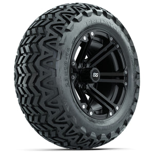 14-inch GTW Matt Black Specter Wheels with 23" GTW Predator All-Terrain Tires (Set of 4)